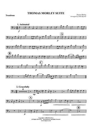 Thomas Morley Suite - Trombone