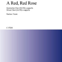 A Red, Red Rose - Choral Score