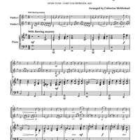 Hymns of Power for 2 Violins and Piano - Piano
