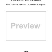Toccata Undecima, No. 11 from "Toccate, canzone ... di cimbalo et organo", Vol. II