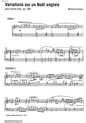 Variations sur un Noël anglais Op.189