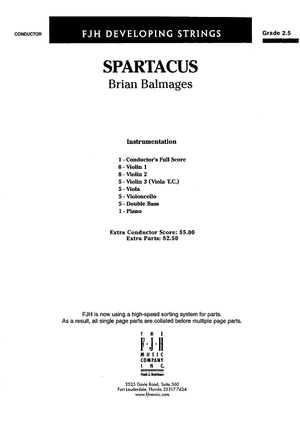 Spartacus - Score Cover