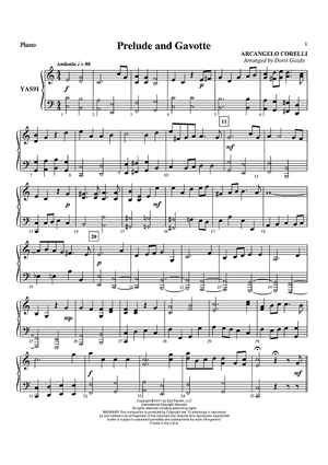 Prelude and Gavotte - Piano