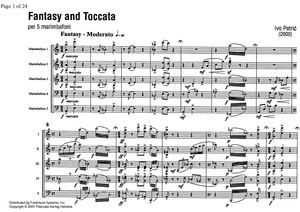 Fantasy and Toccata - Score