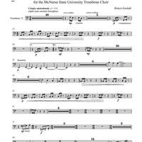 Diptich for Twelve Trombones - Trombone 12