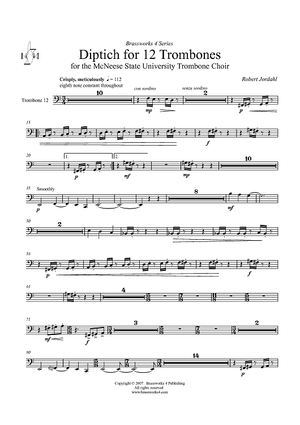 Diptich for Twelve Trombones - Trombone 12