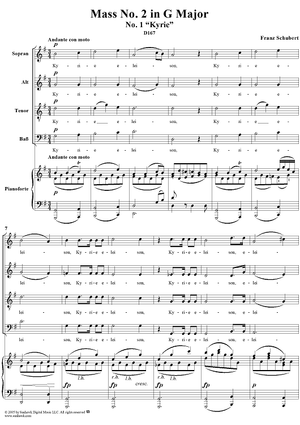 Mass No. 2 in G Major, D167: No. 1, Kyrie