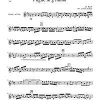 Fugue in G Minor - Cornet 1/Trumpet 1