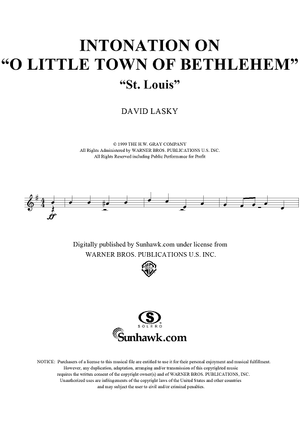 Intonation on "O Little Town of Bethlehem" - Trumpet