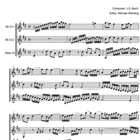 Three Part Sinfonia No. 1 BWV 787 C Major - Score