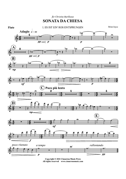 Sonata da Chiesa - Flute