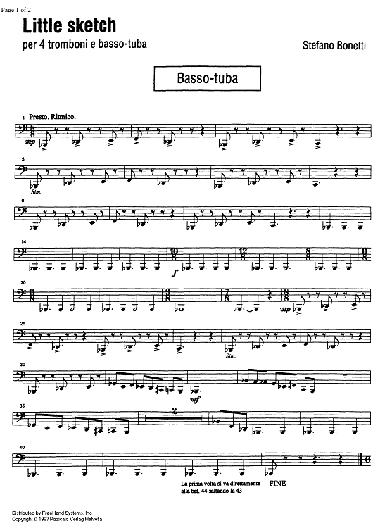 Little sketch - Bass Tuba