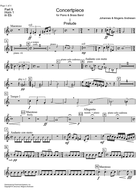 Concertpiece - Horn in E-flat 1