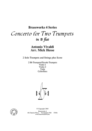 Concerto for Two Trumpets in Bb - Score Cover
