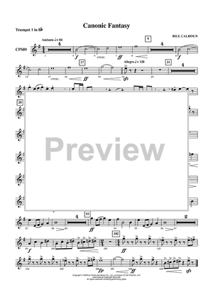 Canonic Fantasy - Trumpet 1 in B-flat