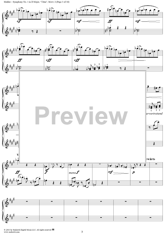 Spartito Miniature Symphony No. 1 In D Major 'Titan' - Partitura Musicale In Inglese - Foto 14