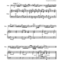 Adagio from Sonata in C, Op. 2 - Piano Score