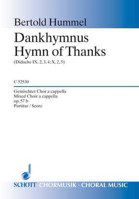 Hymn of Thanks - Choral Score