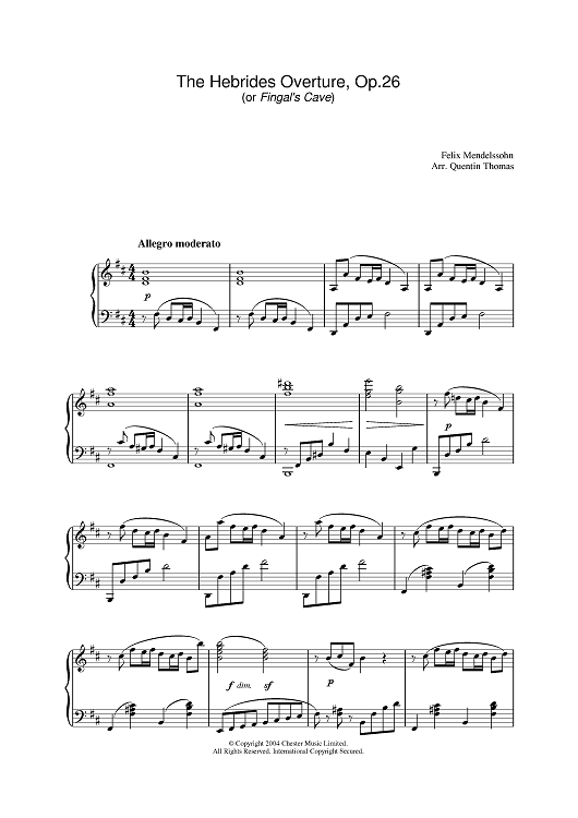 The Hebrides Overture, Op.26