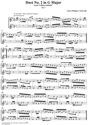 Duo Galant in G major, Op. 5, No. 2
