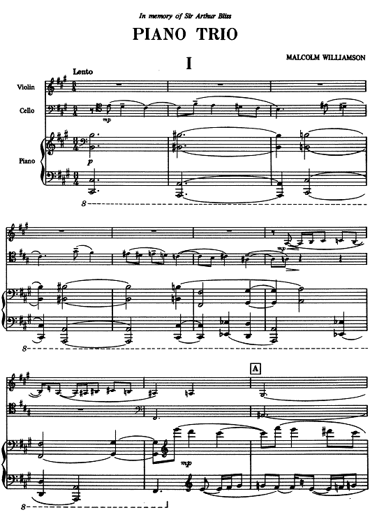 Piano Trio - Score