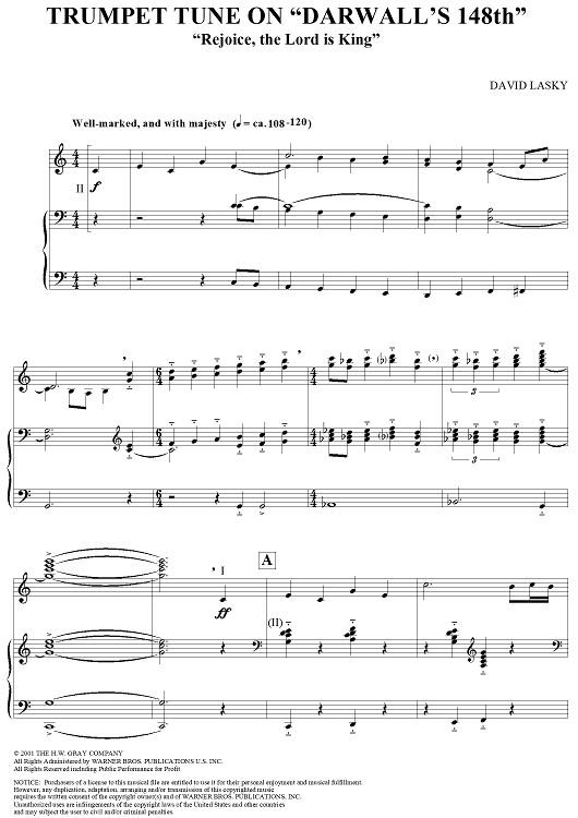 Trumpet Tune - Organ