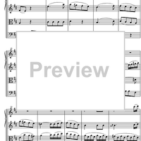 Quartet D Major KV285 - Score