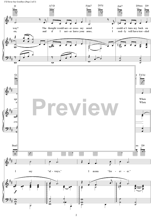 We'll Never Say Goodbye - Big Band中古楽譜 We'll Never Say Goodbye - Big Band中古楽譜 We'll Never Say