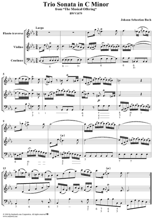Trio Sonata In C Minor (from "The Musical Offering")