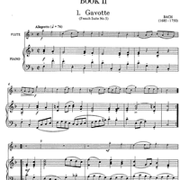 Gavotte (from French Suite No. 5) - Score