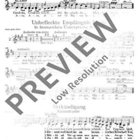 Marianische Kantate - Choral Score