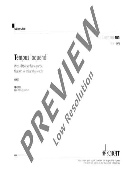 Tempus loquendi - Performance Score