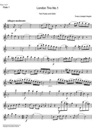 London Trio No. 1 - Flute 1