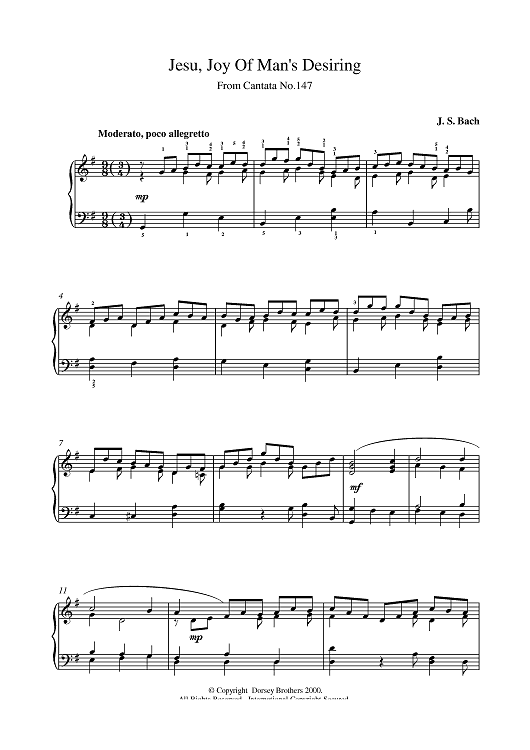 Jesu, Joy Of Man's Desiring (From Cantata No. 147), BWV147