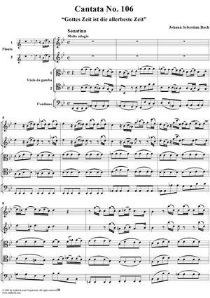 Cantata No. 106: "Gottes Zeit ist die allerbeste Zeit," BWV106