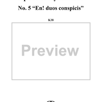 "En! duos conspicis", No. 5 from "Apollo et Hyacinthus" (K38) - Full Score
