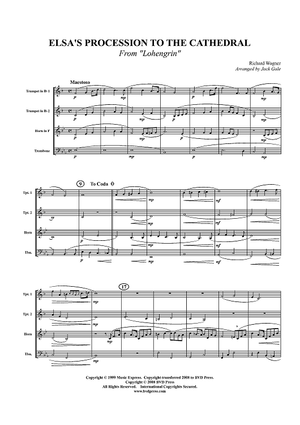 Elsa's Procession to the Cathedral (from "Lohengrin") - Score
