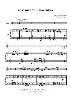 La Virgen de la Macarena - Piano Score
