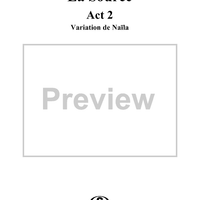 La Source, Act 2, No. 23a: Variation de Naïla