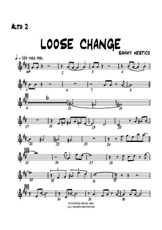 Loose Change - Alto Sax 2