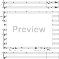 Gloria Patri (Chorus), No. 12 from "Magnificat in D Major" - Full Score