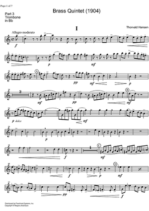 Quintet - B-flat Trombone 1