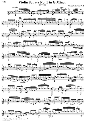 Violin Sonata No. 1 in G Minor