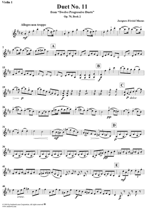 Duet No. 11 - Violin 1