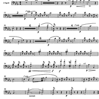 Per la Commermorazione di Antonia Canova [set of parts] - Bassoons