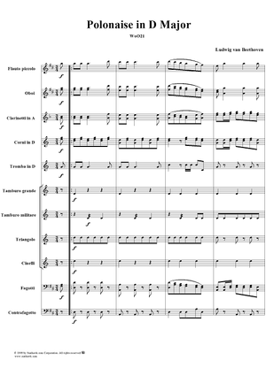 Polonaise in D major - Full Score