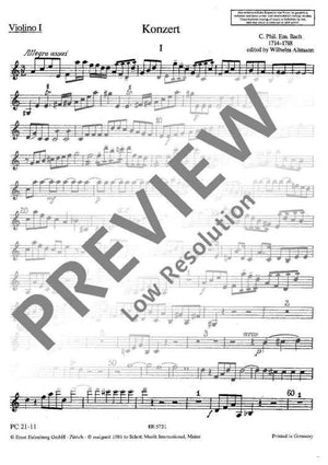 Concerto A minor - Violin I