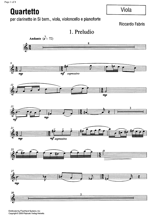 Quartetto - Viola