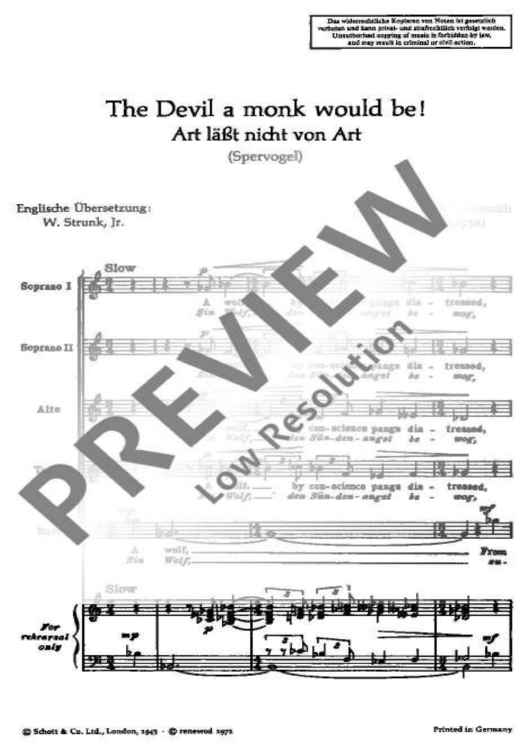 Five Songs on old texts - Choral Score
