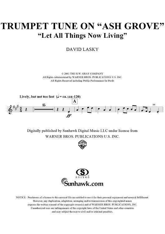 Trumpet Tune - B-flat Trumpet